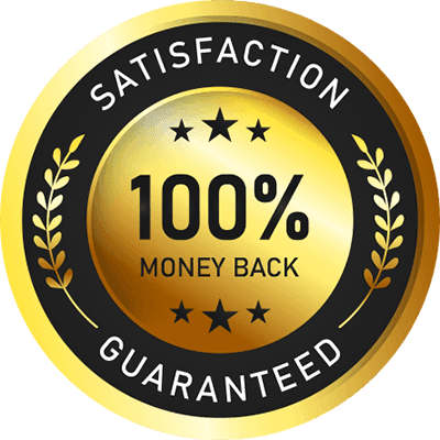 Money Back Guarantee 100% Satisfaction Guarantee